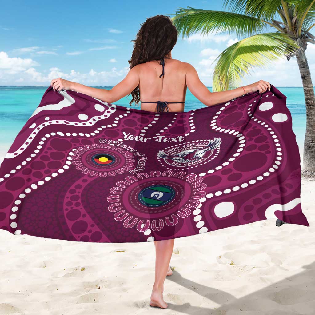 Sea Eagles NAIDOC Week 2026 Personalised Sarong 50 Years of Deadly Aboriginal Art
