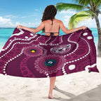Sea Eagles NAIDOC Week 2026 Personalised Sarong 50 Years of Deadly Aboriginal Art