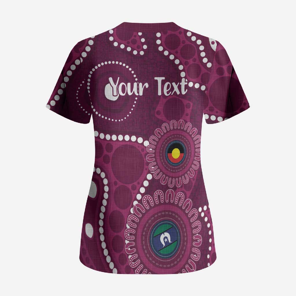 Sea Eagles NAIDOC Week 2026 Personalised Scrub Top 50 Years of Deadly Aboriginal Art