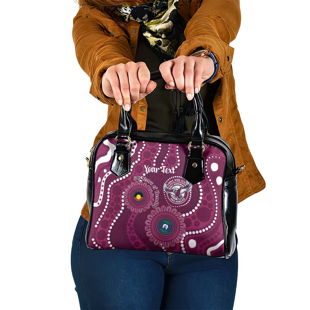 Sea Eagles NAIDOC Week 2026 Personalised Shoulder Handbag 50 Years of Deadly Aboriginal Art