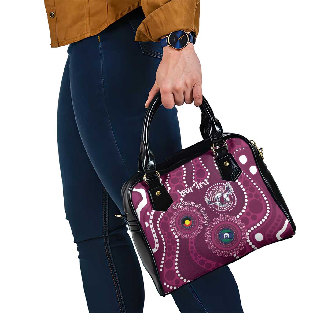 Sea Eagles NAIDOC Week 2026 Personalised Shoulder Handbag 50 Years of Deadly Aboriginal Art