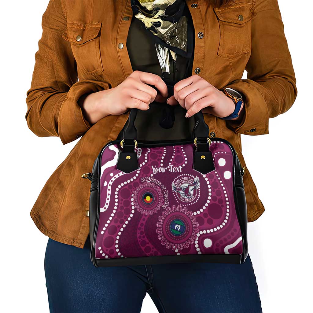 Sea Eagles NAIDOC Week 2026 Personalised Shoulder Handbag 50 Years of Deadly Aboriginal Art