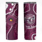 Sea Eagles NAIDOC Week 2026 Personalised Skinny Tumbler 50 Years of Deadly Aboriginal Art