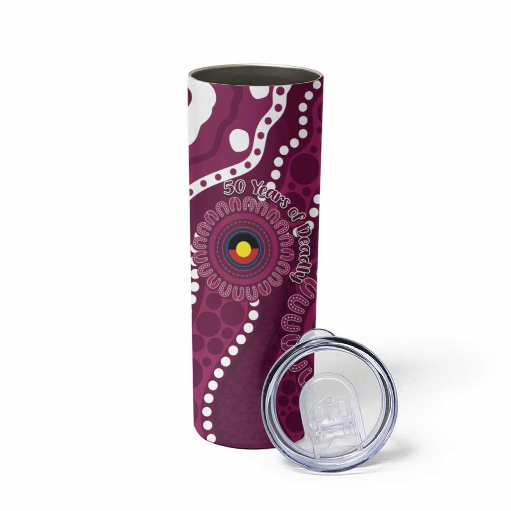 Sea Eagles NAIDOC Week 2026 Personalised Skinny Tumbler 50 Years of Deadly Aboriginal Art