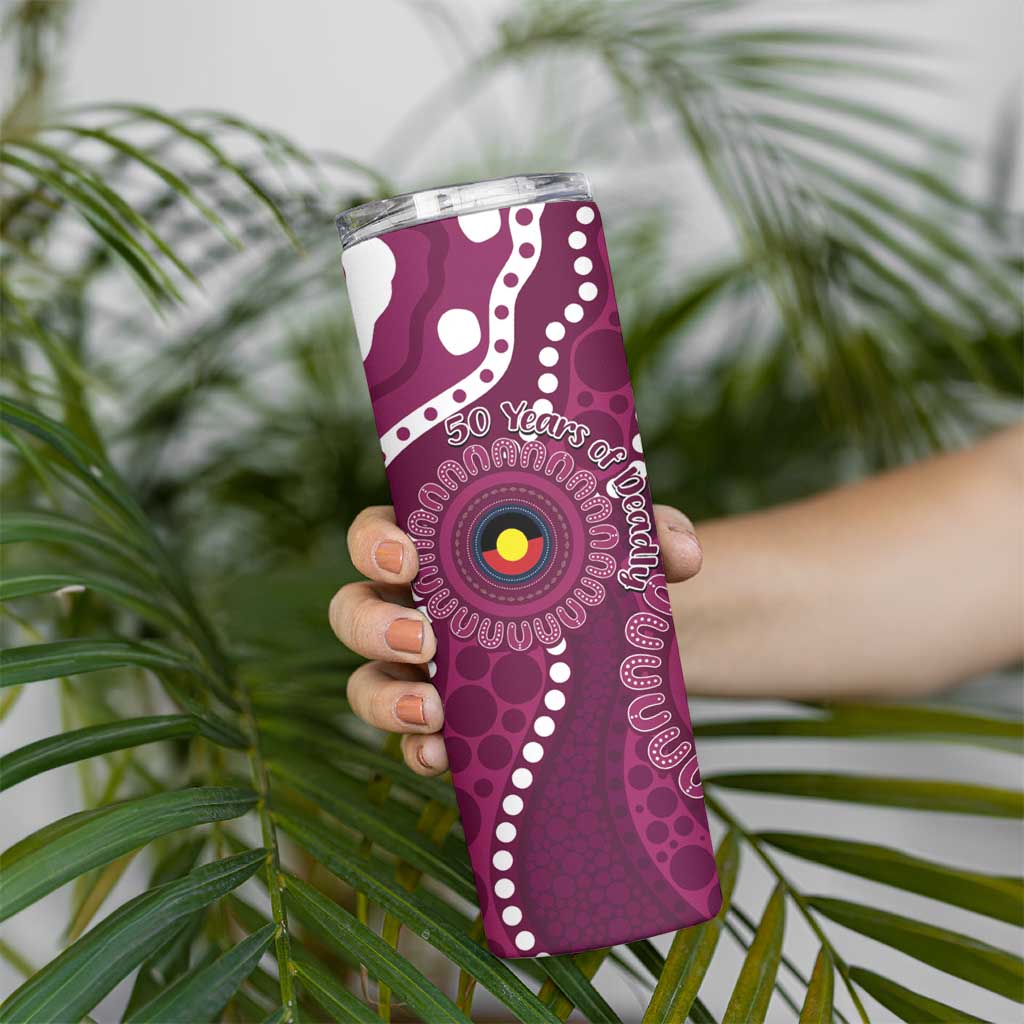 Sea Eagles NAIDOC Week 2026 Personalised Skinny Tumbler 50 Years of Deadly Aboriginal Art