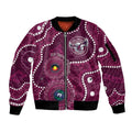Sea Eagles NAIDOC Week 2026 Personalised Sleeve Zip Bomber Jacket 50 Years of Deadly Aboriginal Art