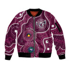 Sea Eagles NAIDOC Week 2026 Personalised Sleeve Zip Bomber Jacket 50 Years of Deadly Aboriginal Art