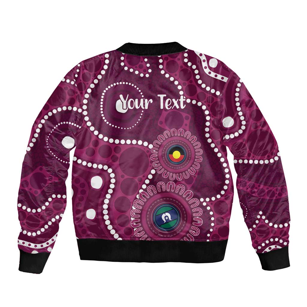 Sea Eagles NAIDOC Week 2026 Personalised Sleeve Zip Bomber Jacket 50 Years of Deadly Aboriginal Art