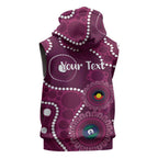 Sea Eagles NAIDOC Week 2026 Personalised Sleeveless Hoodie 50 Years of Deadly Aboriginal Art