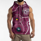 Sea Eagles NAIDOC Week 2026 Personalised Sleeveless Hoodie 50 Years of Deadly Aboriginal Art