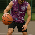 Sea Eagles NAIDOC Week 2026 Personalised Sleeveless Hoodie 50 Years of Deadly Aboriginal Art