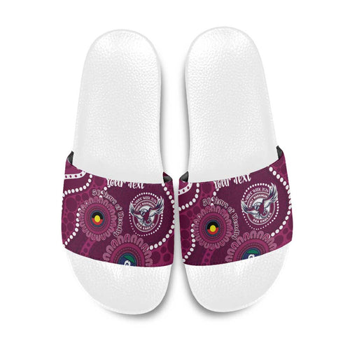 Sea Eagles NAIDOC Week 2026 Personalised Slide Sandals 50 Years of Deadly Aboriginal Art