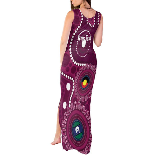 Sea Eagles NAIDOC Week 2026 Personalised Tank Maxi Dress 50 Years of Deadly Aboriginal Art