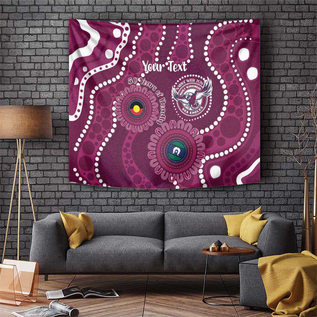 Sea Eagles NAIDOC Week 2026 Personalised Tapestry 50 Years of Deadly Aboriginal Art