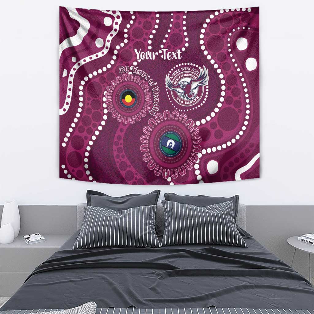 Sea Eagles NAIDOC Week 2026 Personalised Tapestry 50 Years of Deadly Aboriginal Art