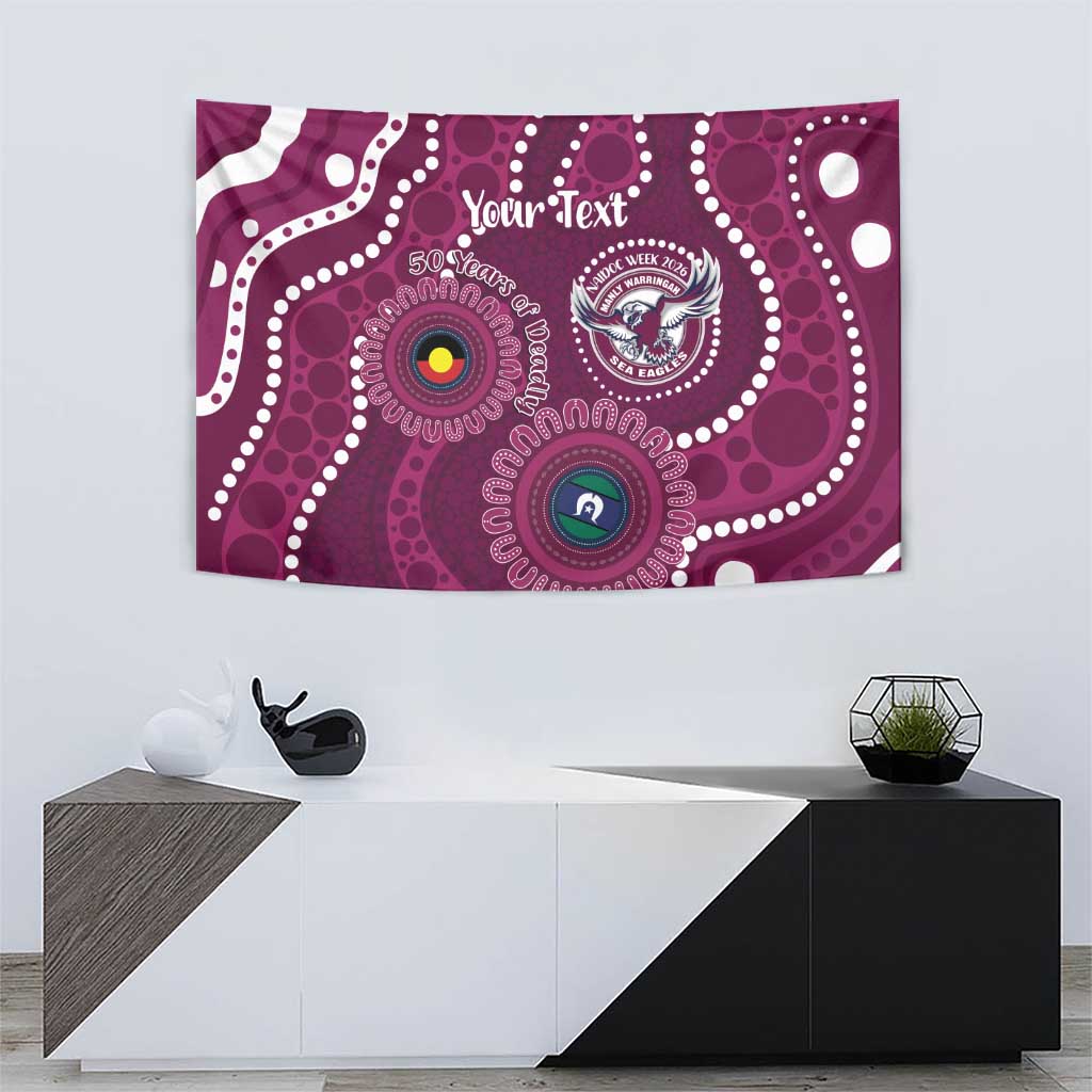 Sea Eagles NAIDOC Week 2026 Personalised Tapestry 50 Years of Deadly Aboriginal Art