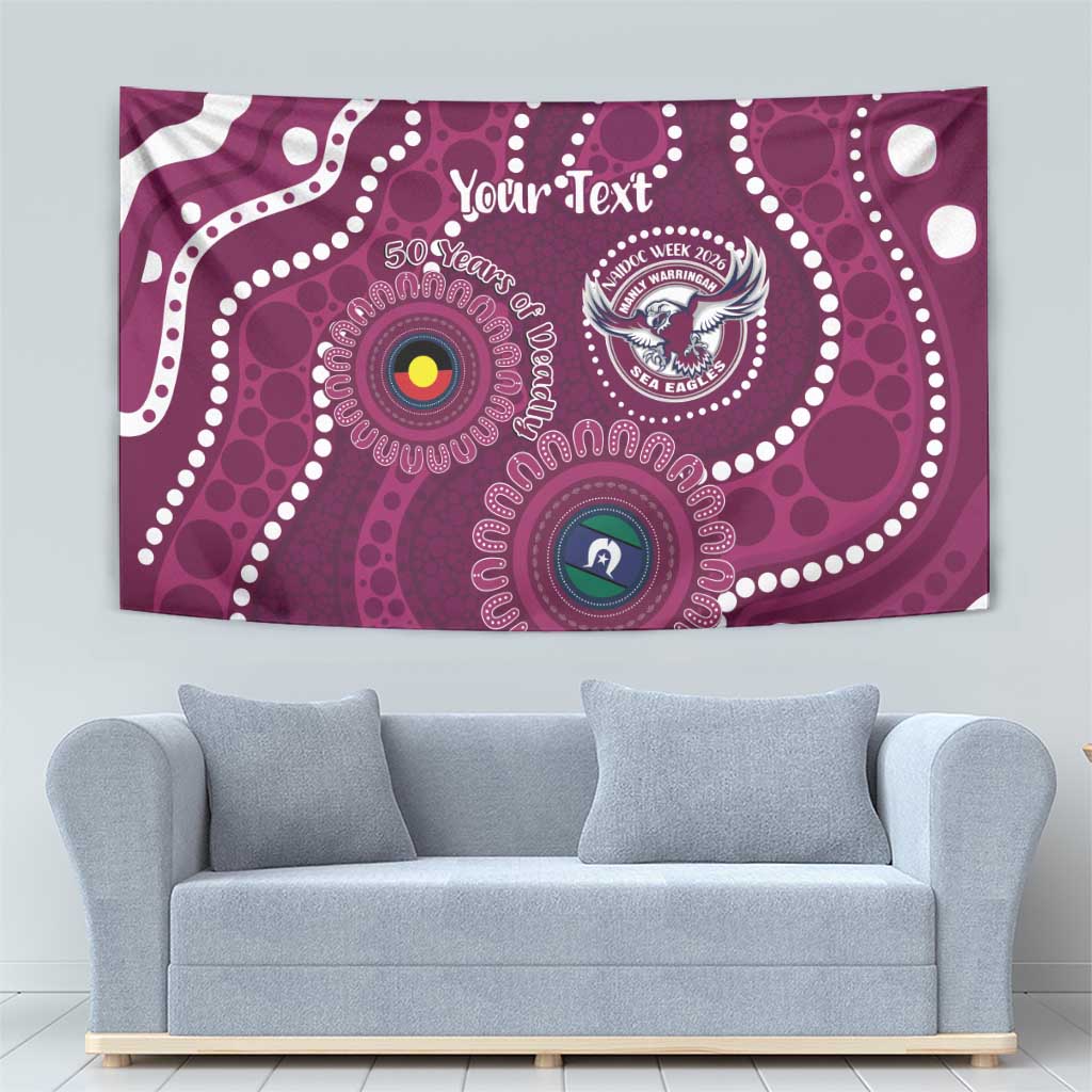 Sea Eagles NAIDOC Week 2026 Personalised Tapestry 50 Years of Deadly Aboriginal Art