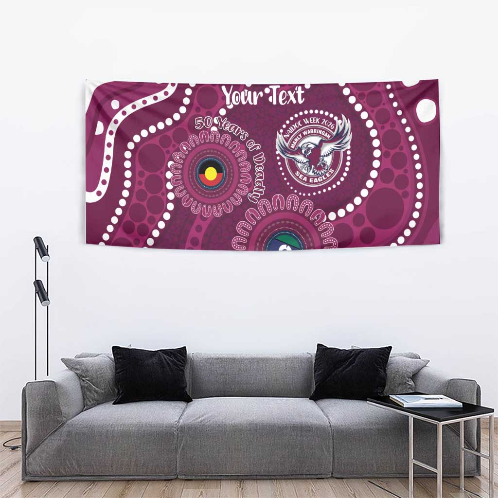 Sea Eagles NAIDOC Week 2026 Personalised Tapestry 50 Years of Deadly Aboriginal Art