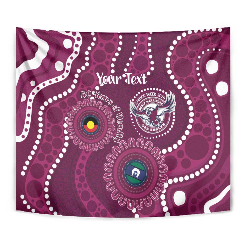 Sea Eagles NAIDOC Week 2026 Personalised Tapestry 50 Years of Deadly Aboriginal Art