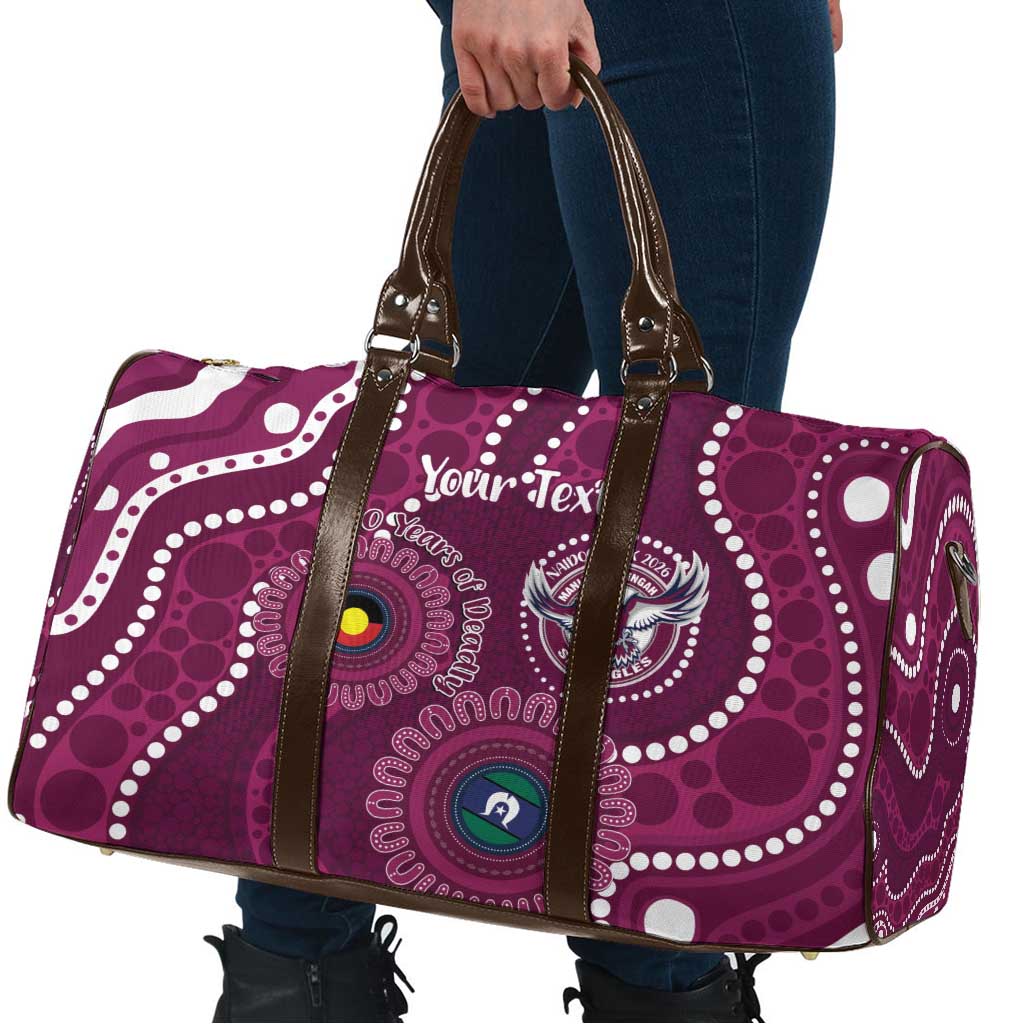 Sea Eagles NAIDOC Week 2026 Personalised Travel Bag 50 Years of Deadly Aboriginal Art