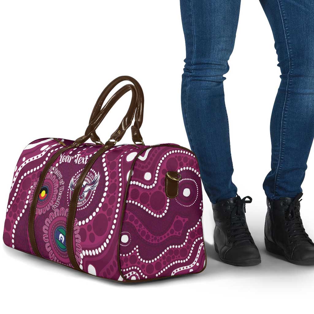 Sea Eagles NAIDOC Week 2026 Personalised Travel Bag 50 Years of Deadly Aboriginal Art