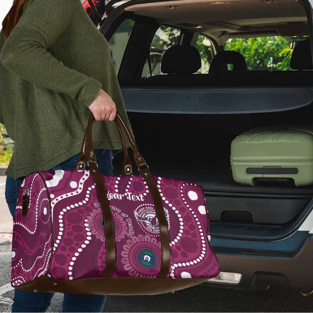 Sea Eagles NAIDOC Week 2026 Personalised Travel Bag 50 Years of Deadly Aboriginal Art