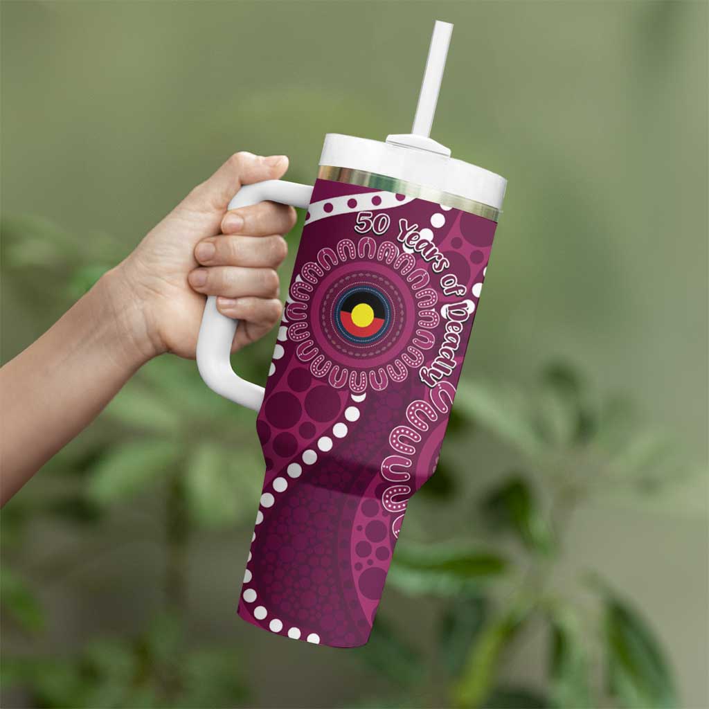 Sea Eagles NAIDOC Week 2026 Personalised Tumbler With Handle 50 Years of Deadly Aboriginal Art