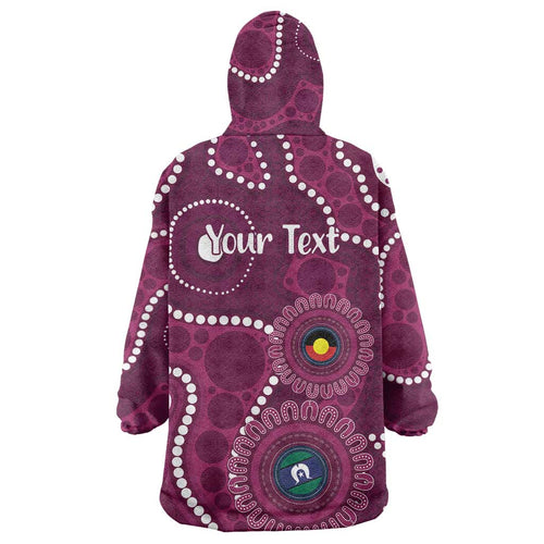 Sea Eagles NAIDOC Week 2026 Personalised Wearable Blanket Hoodie 50 Years of Deadly Aboriginal Art