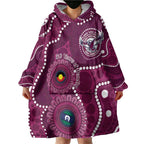 Sea Eagles NAIDOC Week 2026 Personalised Wearable Blanket Hoodie 50 Years of Deadly Aboriginal Art