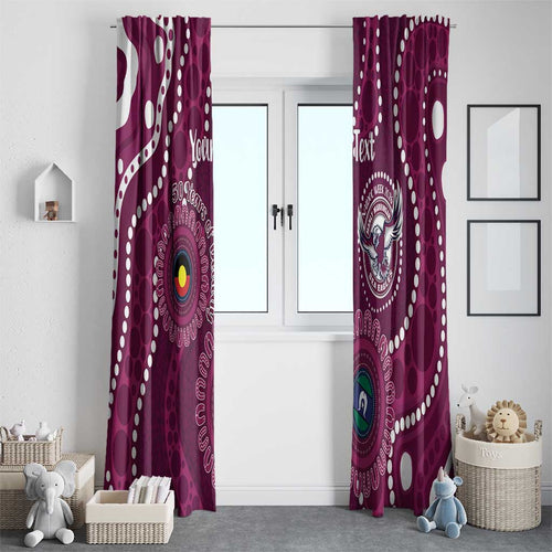 Sea Eagles NAIDOC Week 2026 Personalised Window Curtain 50 Years of Deadly Aboriginal Art