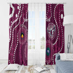 Sea Eagles NAIDOC Week 2026 Personalised Window Curtain 50 Years of Deadly Aboriginal Art