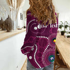 Sea Eagles NAIDOC Week 2026 Personalised Women Casual Shirt 50 Years of Deadly Aboriginal Art