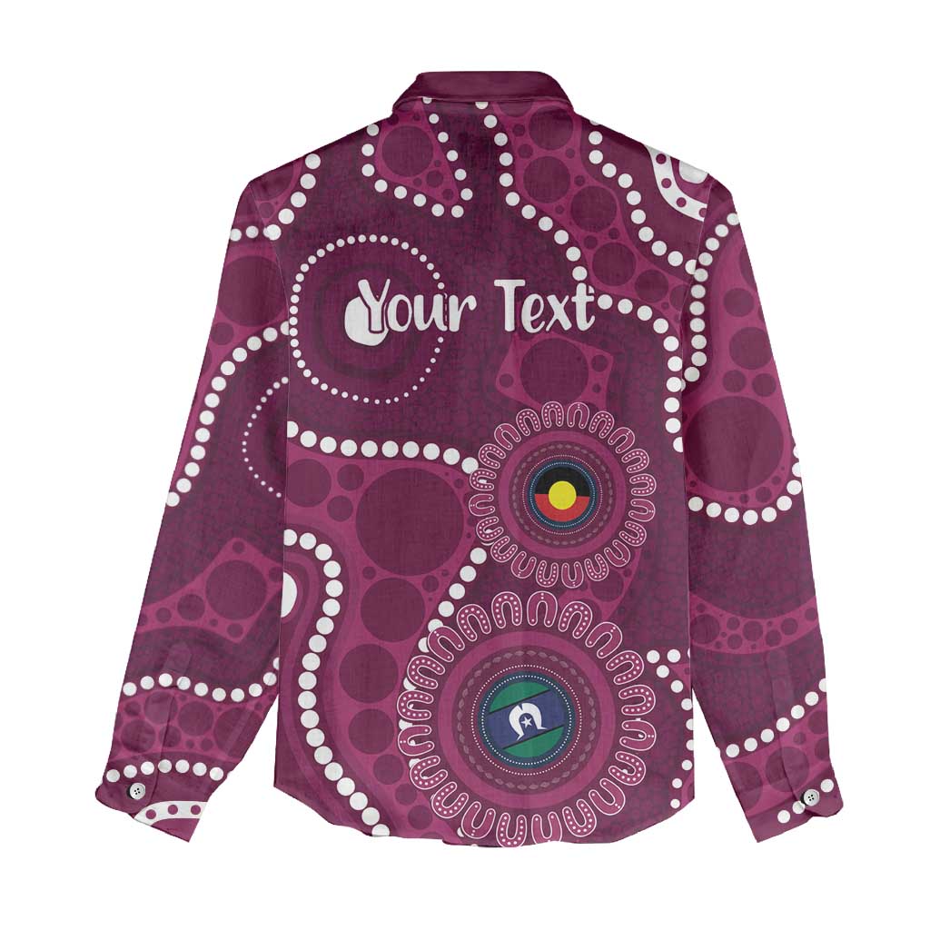 Sea Eagles NAIDOC Week 2026 Personalised Women Casual Shirt 50 Years of Deadly Aboriginal Art