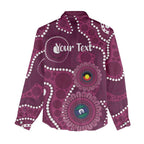 Sea Eagles NAIDOC Week 2026 Personalised Women Casual Shirt 50 Years of Deadly Aboriginal Art