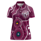 Sea Eagles NAIDOC Week 2026 Personalised Women Polo Shirt 50 Years of Deadly Aboriginal Art
