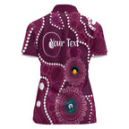 Sea Eagles NAIDOC Week 2026 Personalised Women Polo Shirt 50 Years of Deadly Aboriginal Art