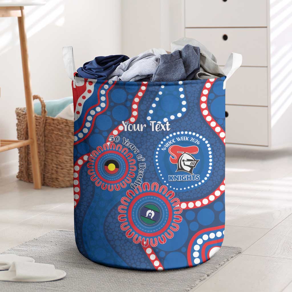 Knights NAIDOC Week 2026 Personalised Laundry Basket 50 Years of Deadly Aboriginal Art