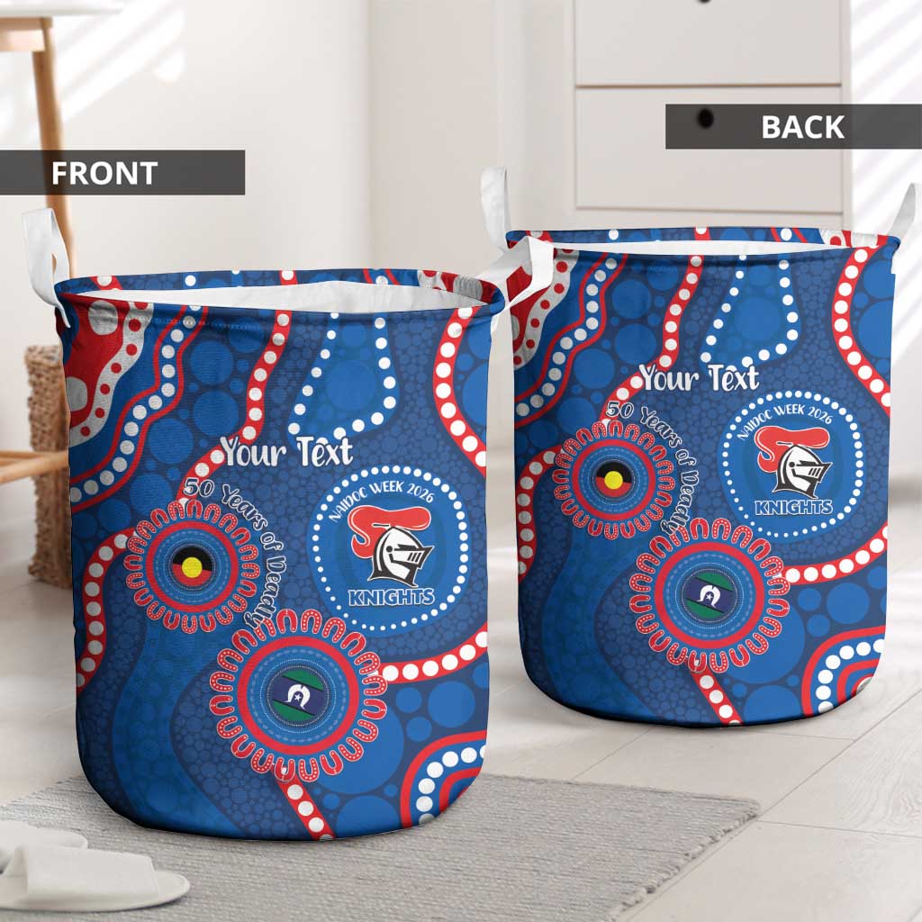 Knights NAIDOC Week 2026 Personalised Laundry Basket 50 Years of Deadly Aboriginal Art