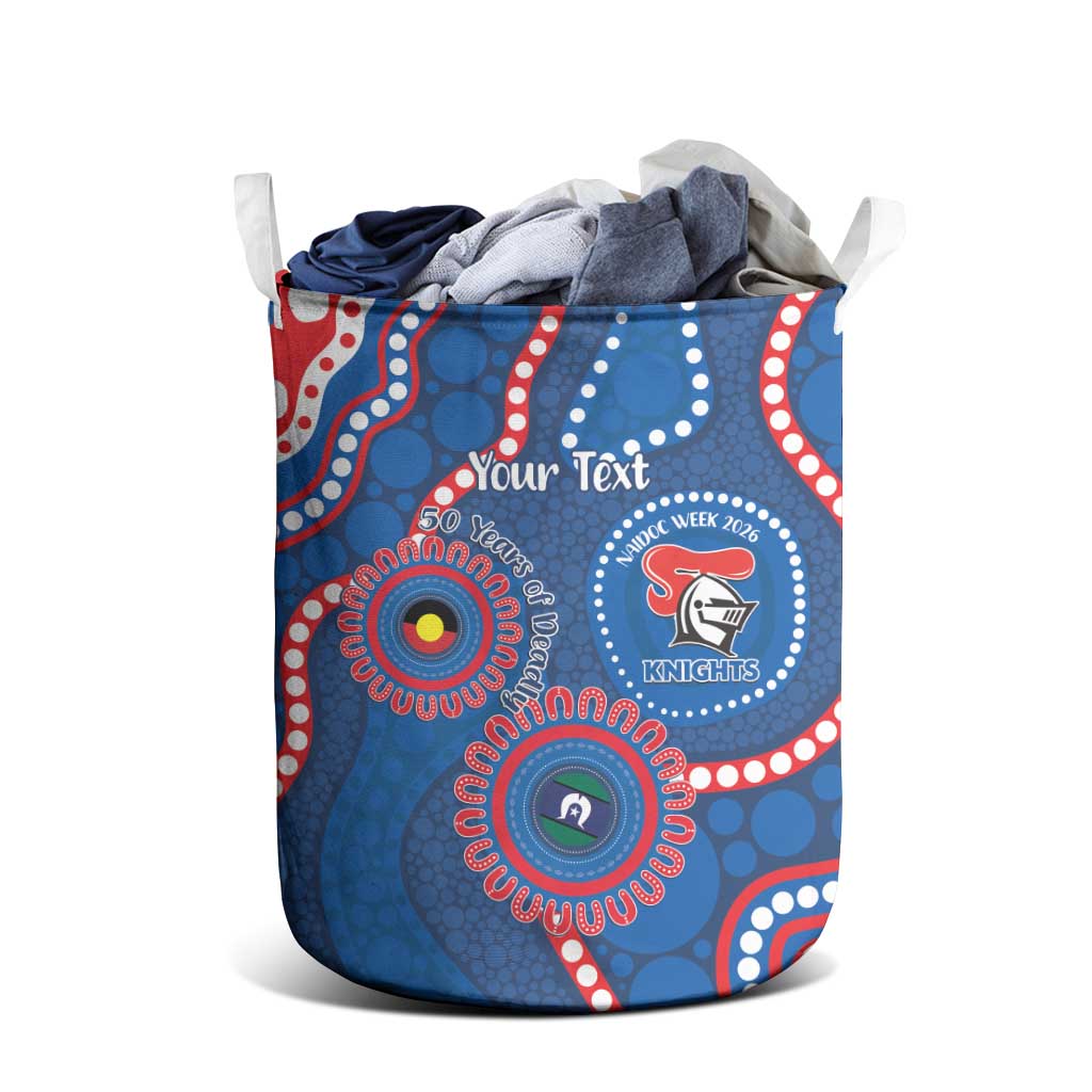 Knights NAIDOC Week 2026 Personalised Laundry Basket 50 Years of Deadly Aboriginal Art