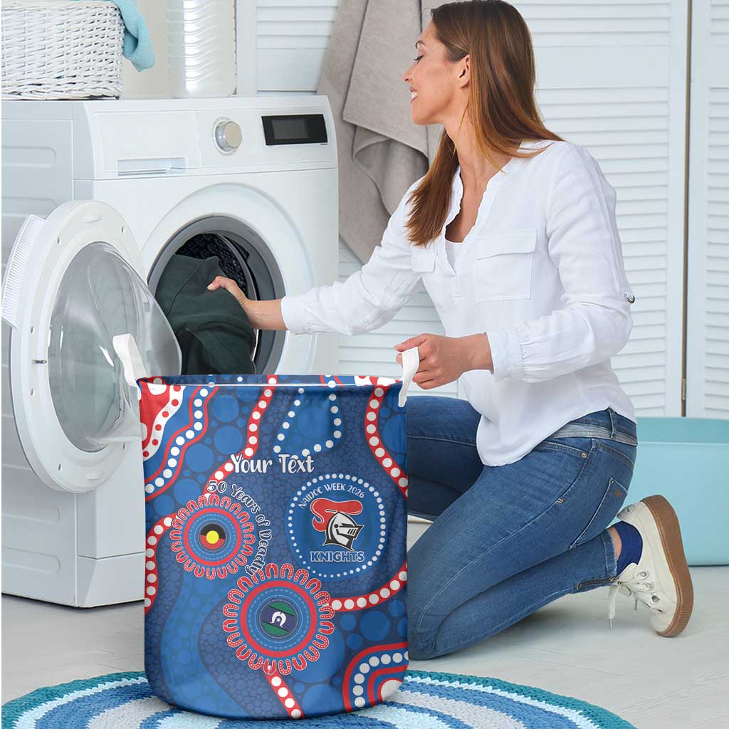 Knights NAIDOC Week 2026 Personalised Laundry Basket 50 Years of Deadly Aboriginal Art