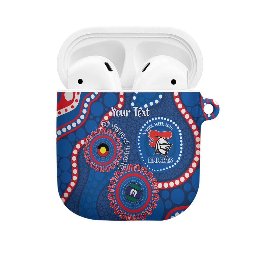 Knights NAIDOC Week 2026 Personalised AirPods Case 50 Years of Deadly Aboriginal Art