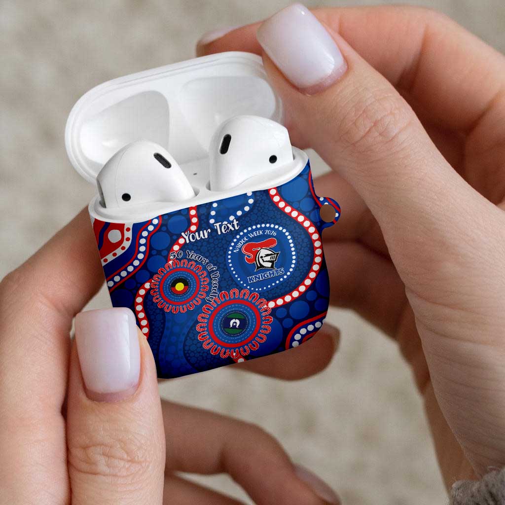 Knights NAIDOC Week 2026 Personalised AirPods Case 50 Years of Deadly Aboriginal Art