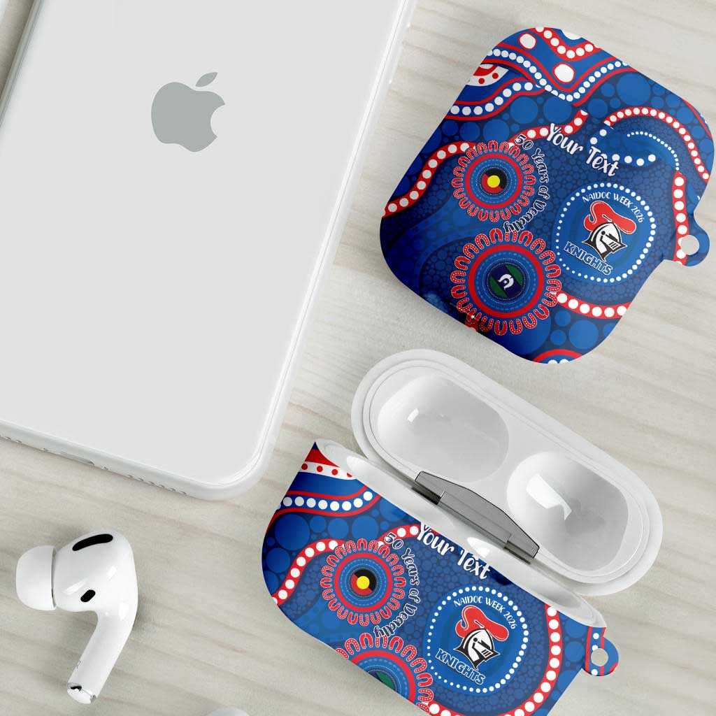 Knights NAIDOC Week 2026 Personalised AirPods Case 50 Years of Deadly Aboriginal Art