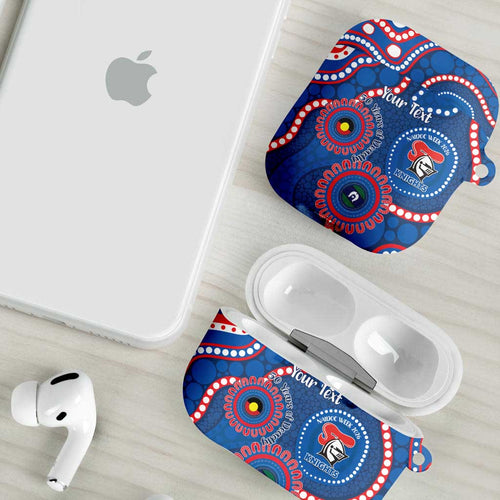 Knights NAIDOC Week 2026 Personalised AirPods Case 50 Years of Deadly Aboriginal Art