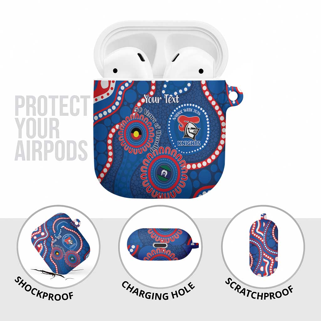 Knights NAIDOC Week 2026 Personalised AirPods Case 50 Years of Deadly Aboriginal Art