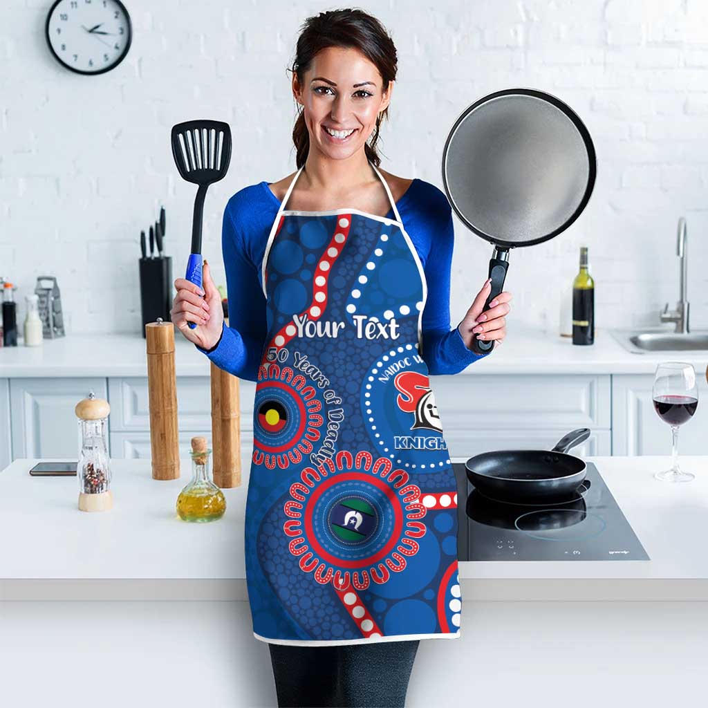 Knights NAIDOC Week 2026 Personalised Apron 50 Years of Deadly Aboriginal Art