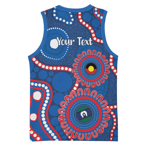 Knights NAIDOC Week 2026 Personalised Basketball Jersey 50 Years of Deadly Aboriginal Art
