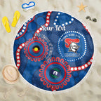 Knights NAIDOC Week 2026 Personalised Beach Blanket 50 Years of Deadly Aboriginal Art