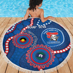 Knights NAIDOC Week 2026 Personalised Beach Blanket 50 Years of Deadly Aboriginal Art