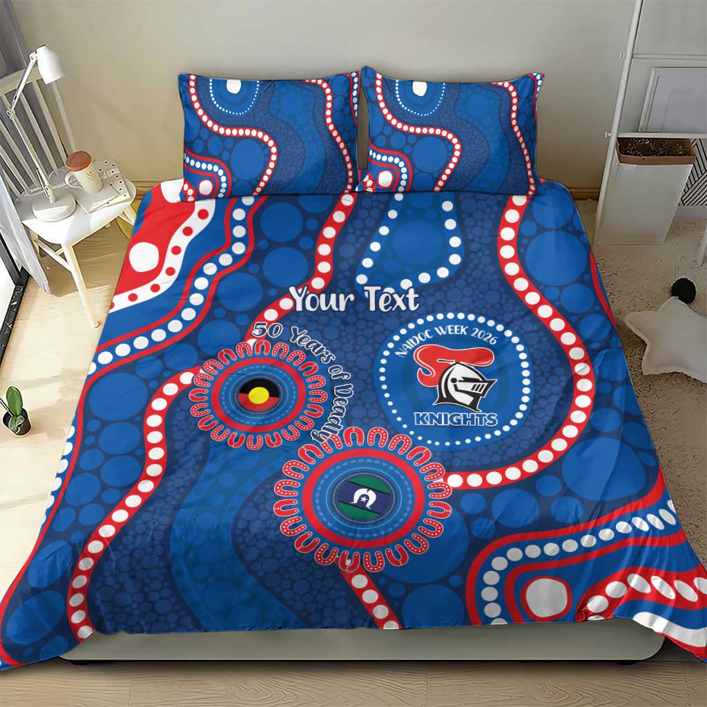 Knights NAIDOC Week 2026 Personalised Bedding Set 50 Years of Deadly Aboriginal Art